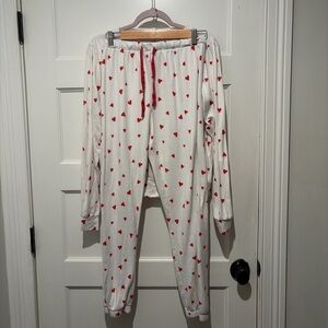 Z Supply Women’s Pajama Bottoms with Red Hearts